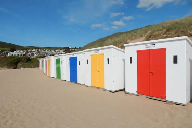 Woolacombe beach huts