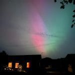 Northern lights over Lower Campscott Farm.