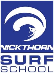 Logo for Nick Thorn Surf School, an activity holiday company in North Devon